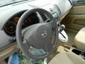 Beige 2009 Nissan Sentra 2.0 S Steering Wheel