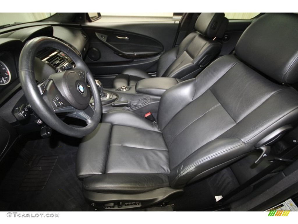 2009 6 Series 650i Coupe - Carbon Black Metallic / Black Dakota Leather photo #3