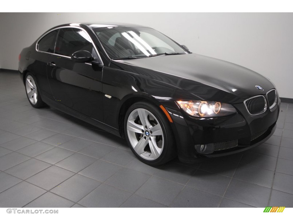 2007 3 Series 335i Coupe - Jet Black / Black photo #1