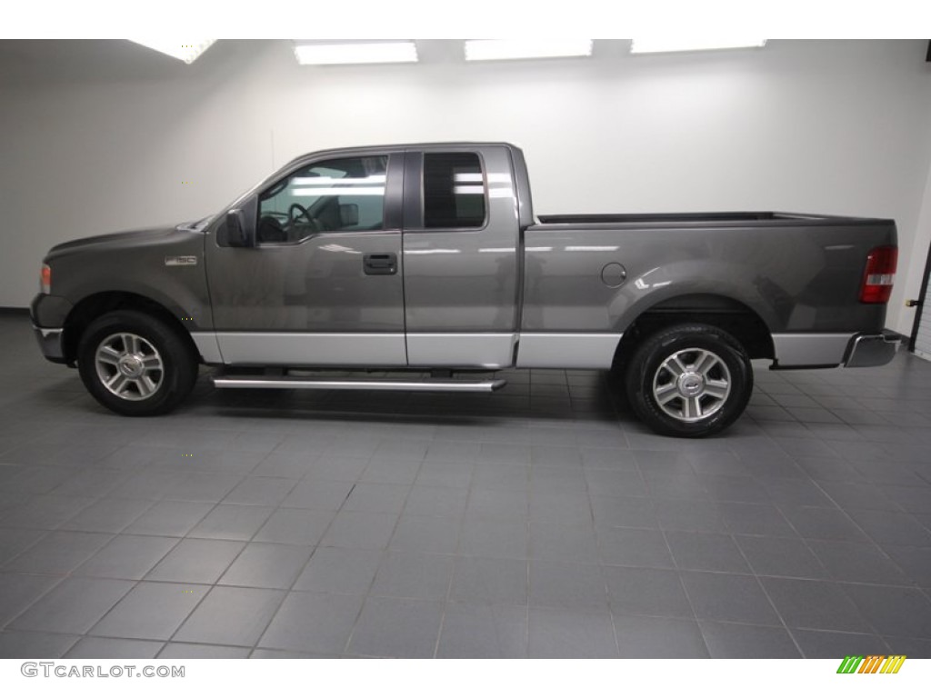 2005 F150 XLT SuperCab - Dark Shadow Grey Metallic / Medium Flint Grey photo #2