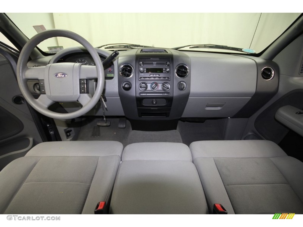 2005 F150 XLT SuperCab - Dark Shadow Grey Metallic / Medium Flint Grey photo #4