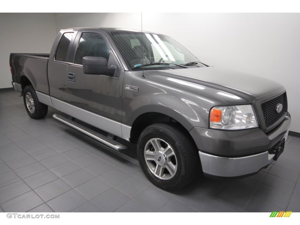 2005 F150 XLT SuperCab - Dark Shadow Grey Metallic / Medium Flint Grey photo #8