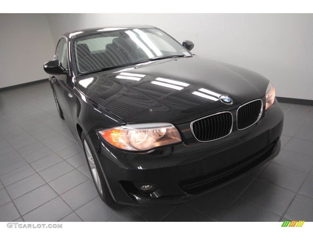 2013 1 Series 128i Coupe - Black Sapphire Metallic / Black photo #5
