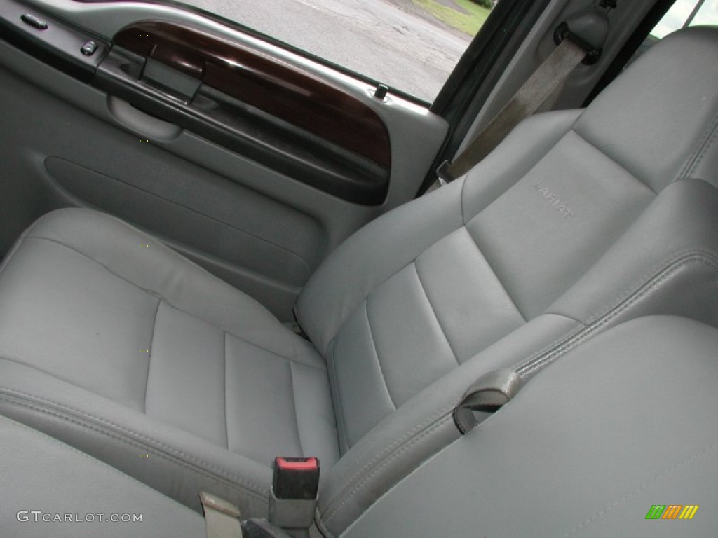 2006 F350 Super Duty Lariat Crew Cab 4x4 - Dark Green Satin Metallic / Medium Flint photo #39