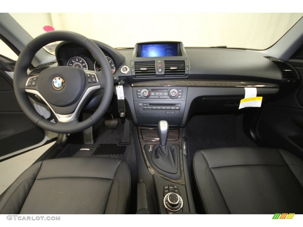 2013 BMW 1 Series 128i Coupe Black Dashboard Photo #69753487