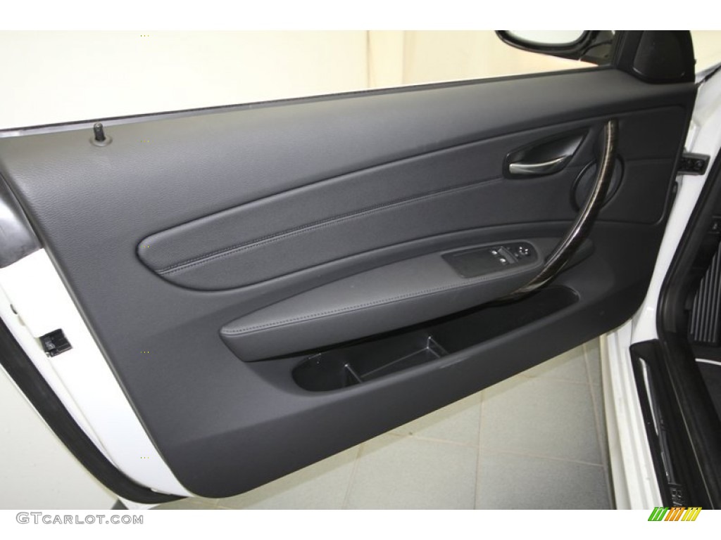 2013 BMW 1 Series 128i Coupe Black Door Panel Photo #69753559
