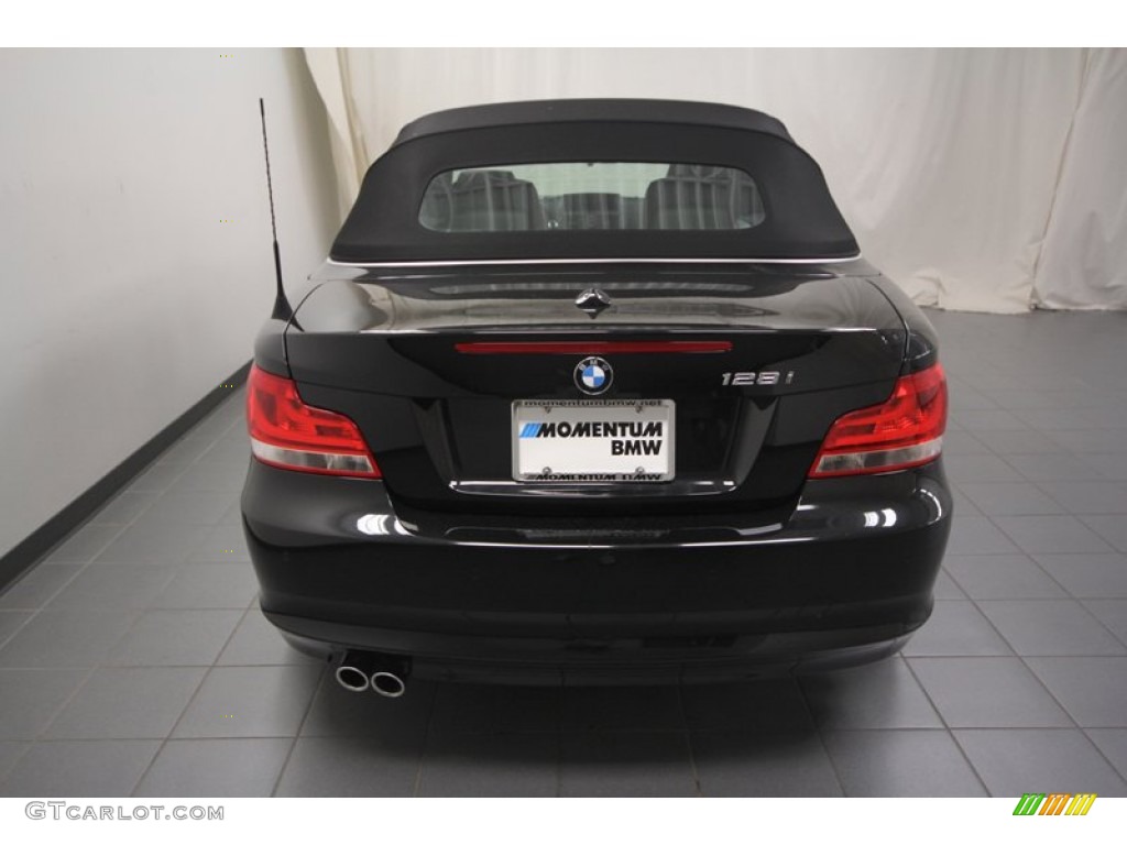 2013 1 Series 128i Convertible - Black Sapphire Metallic / Black photo #10