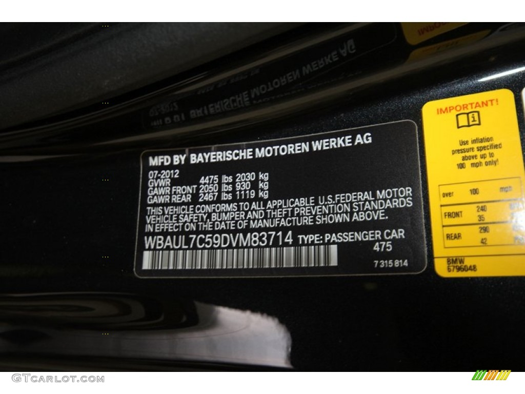 2013 1 Series 128i Convertible - Black Sapphire Metallic / Black photo #11