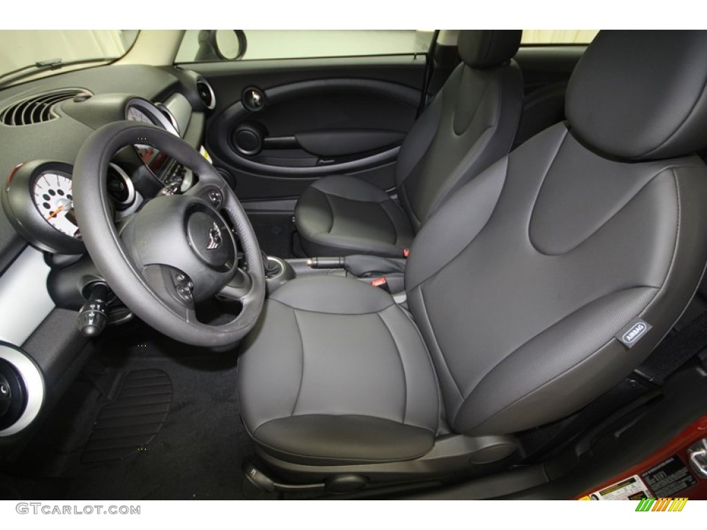 Carbon Black Interior 2013 Mini Cooper Hardtop Photo #69754303