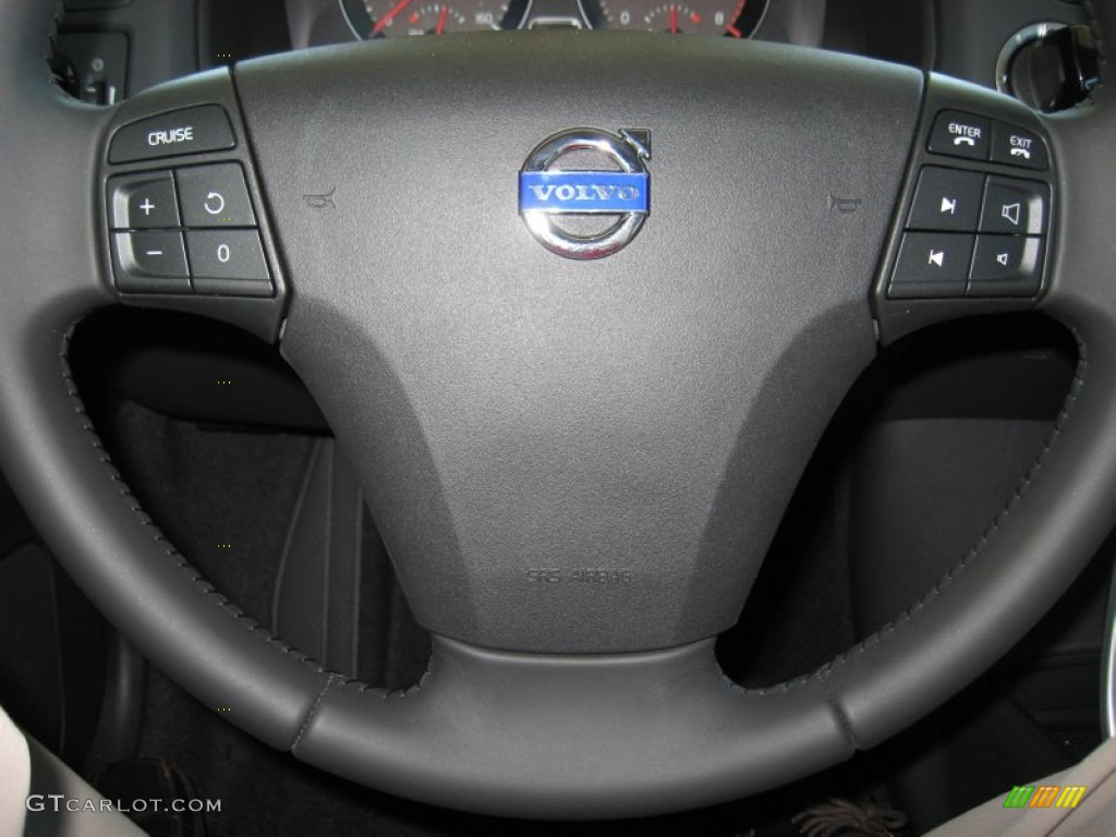 2013 Volvo C30 T5 Off Black Steering Wheel Photo #69754601
