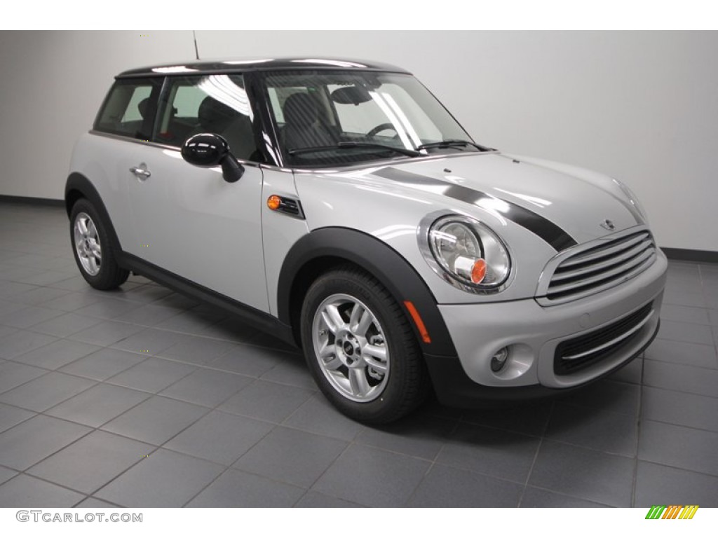 White Silver Metallic Mini Cooper