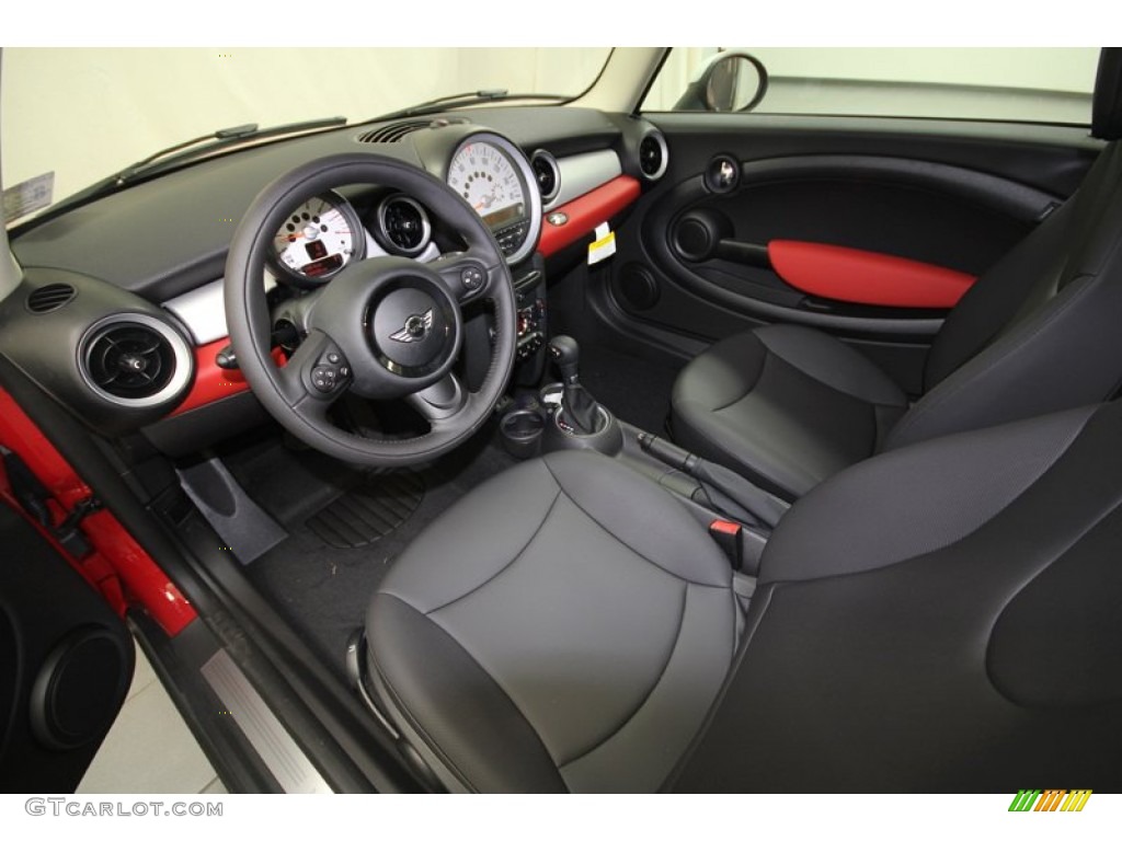 Carbon Black Interior 2013 Mini Cooper Hardtop Photo #69754916
