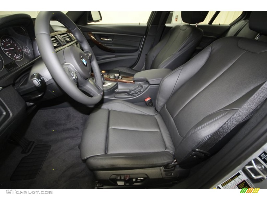 Black Interior 2013 BMW 3 Series 328i Sedan Photo #69755548