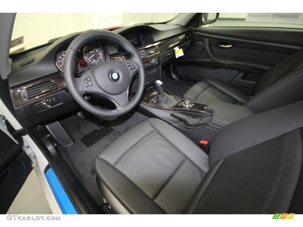 Black Interior 2013 BMW 3 Series 328i Coupe Photo #69756055