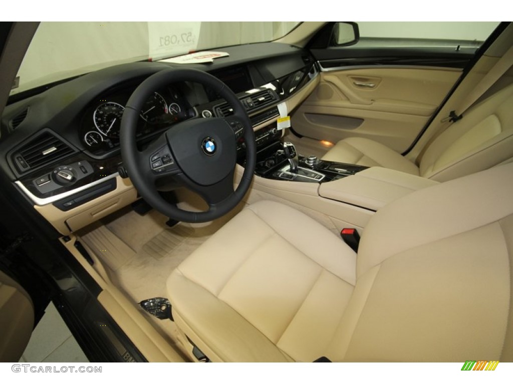 Venetian Beige Interior 2013 BMW 5 Series 535i Sedan Photo #69756337