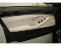 Oyster/Black 2013 BMW 5 Series 535i Sedan Door Panel