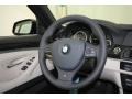 Oyster/Black 2013 BMW 5 Series 535i Sedan Steering Wheel