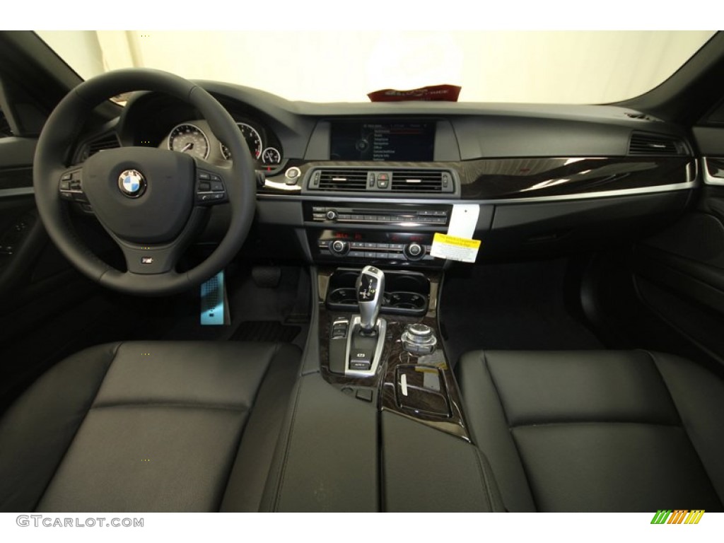 2013 BMW 5 Series 535i Sedan Black Dashboard Photo #69756715