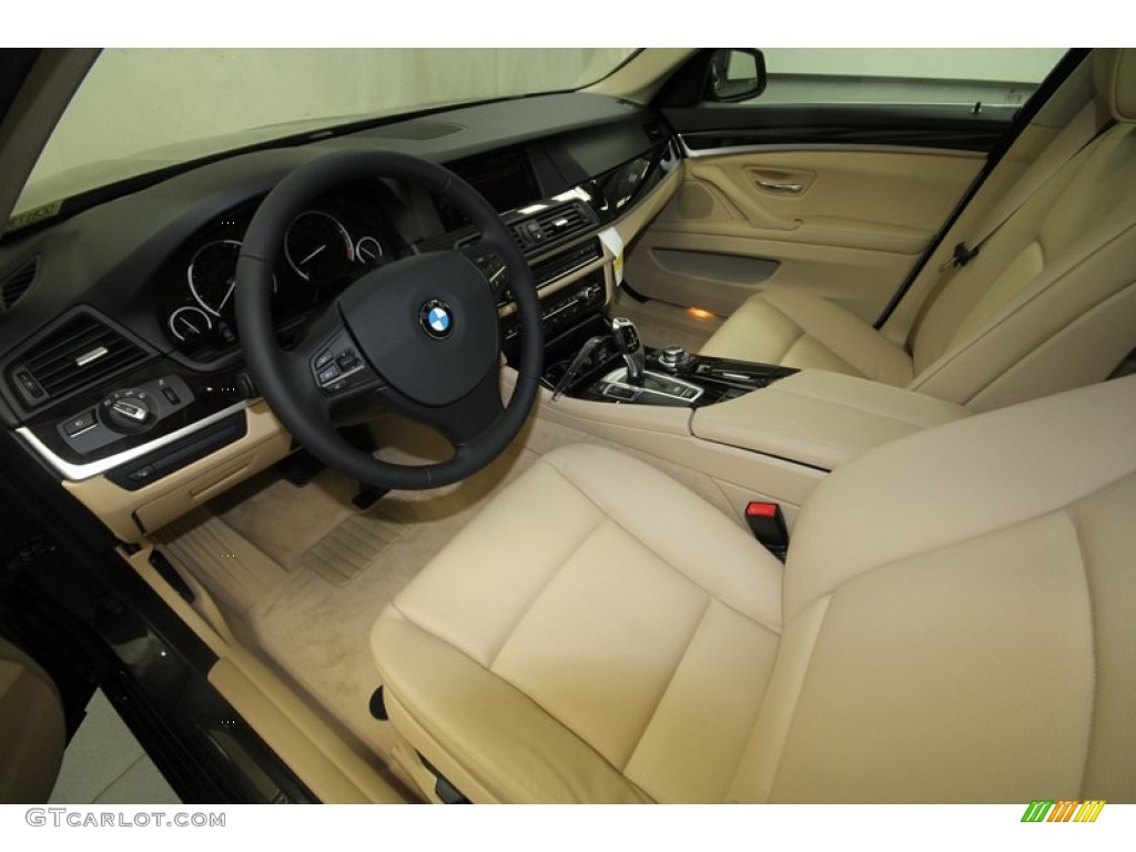 Venetian Beige Interior 2013 BMW 5 Series 535i Sedan Photo #69757031