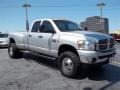 2008 Bright Silver Metallic Dodge Ram 3500 Lone Star Quad Cab 4x4 Dually  photo #1