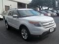 2013 White Platinum Tri-Coat Ford Explorer Limited  photo #1