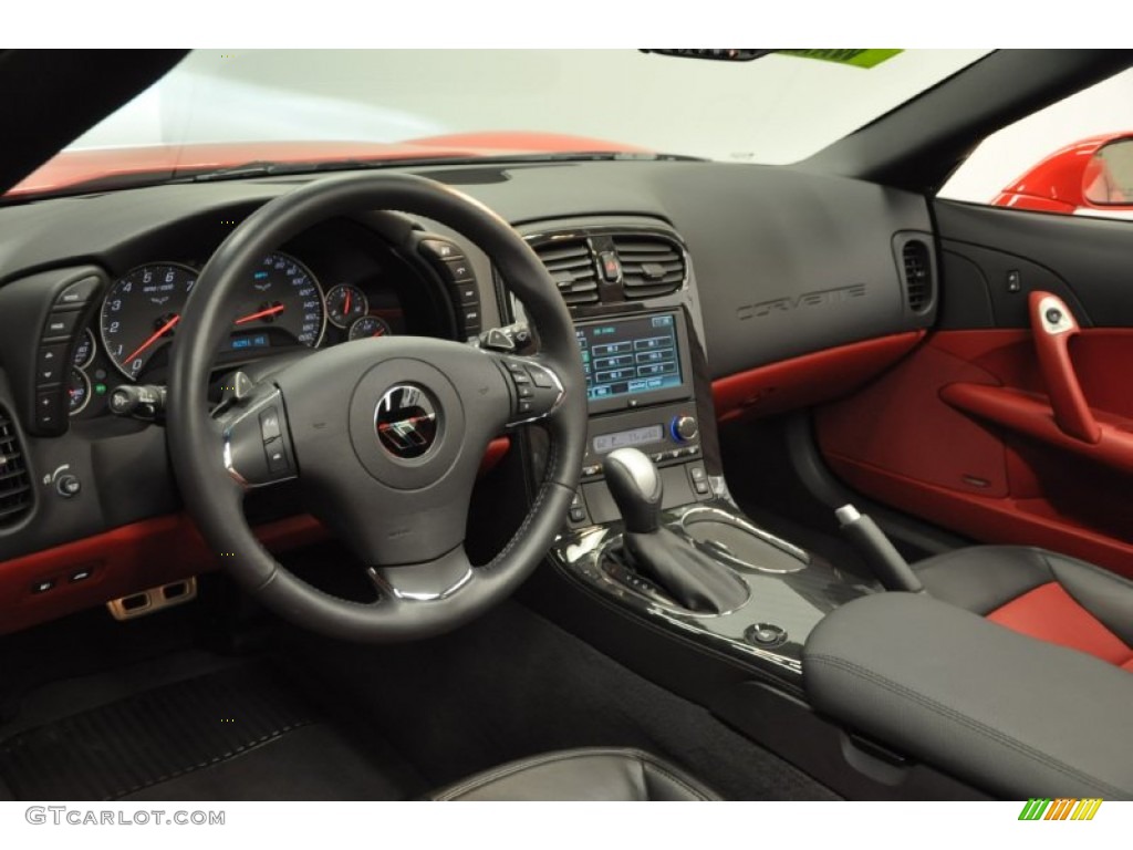 2012 Chevrolet Corvette Grand Sport Coupe Red/Ebony Dashboard Photo #69759103