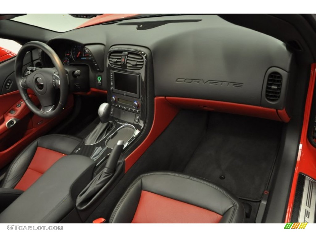 2012 Chevrolet Corvette Grand Sport Coupe Red/Ebony Dashboard Photo #69759280