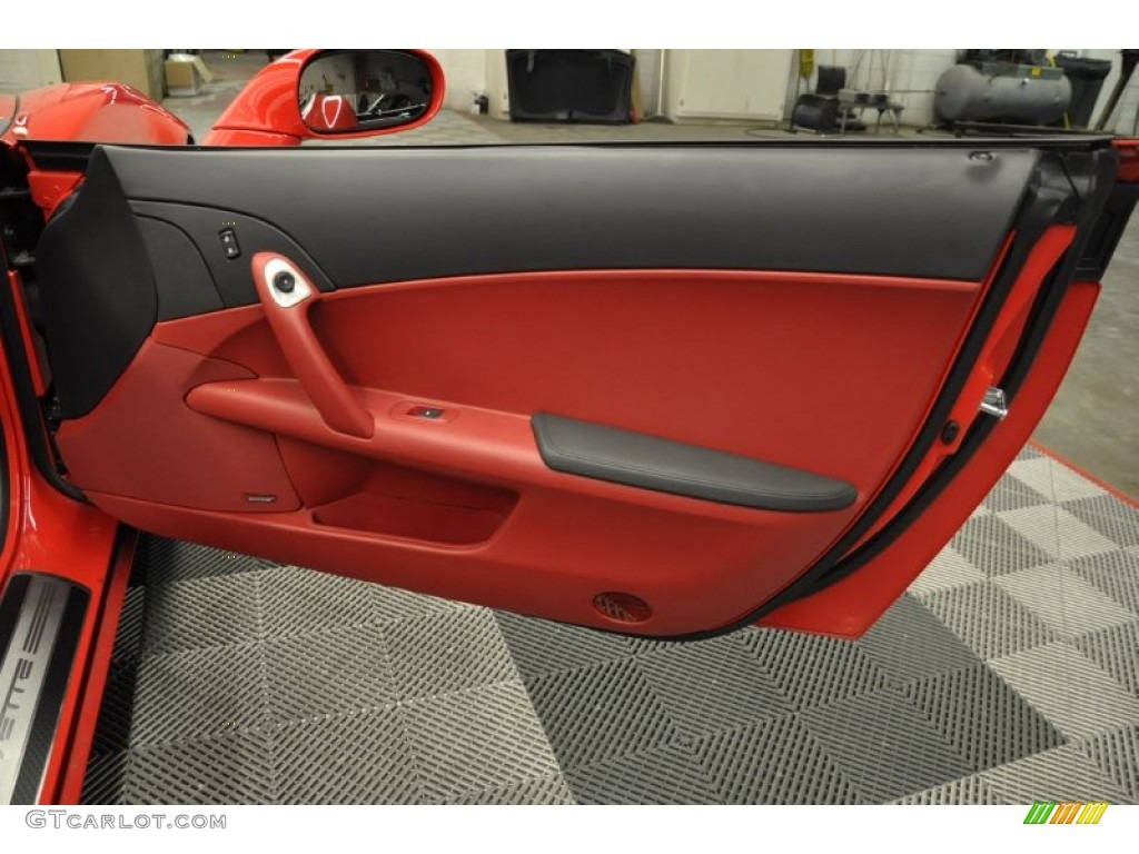 2012 Chevrolet Corvette Grand Sport Coupe Red/Ebony Door Panel Photo #69759334