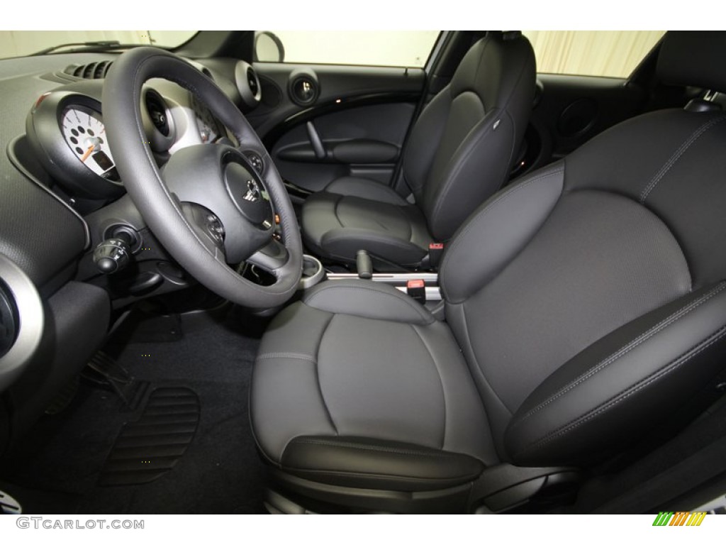 Carbon Black Interior 2012 Mini Cooper S Countryman All4 AWD Photo #69759403
