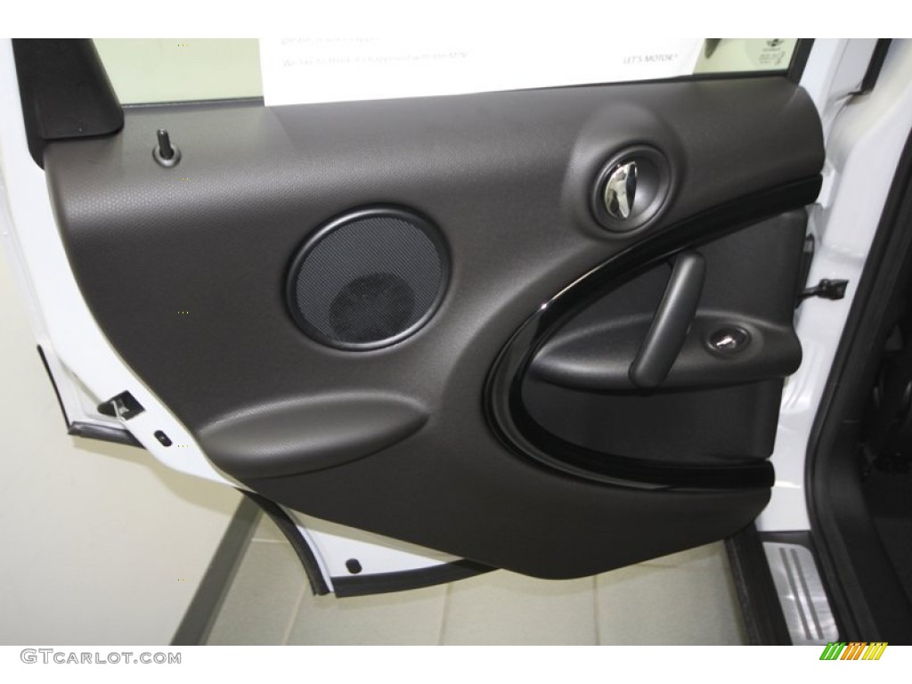 2012 Mini Cooper S Countryman All4 AWD Carbon Black Door Panel Photo #69759598