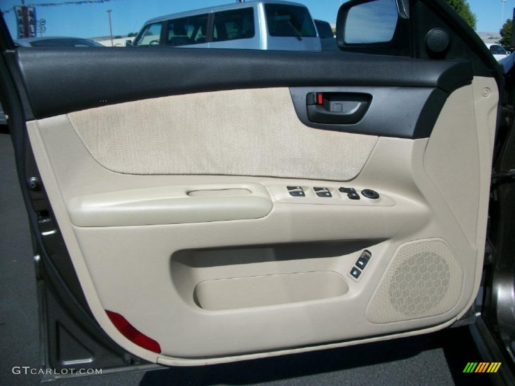 2010 Kia Optima LX Beige Door Panel Photo #69760997