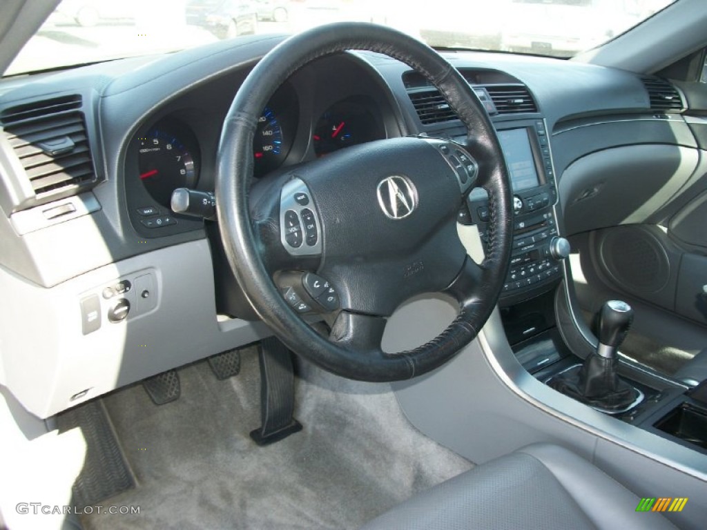 2005 Acura TL 3.2 Quartz Steering Wheel Photo #69761185