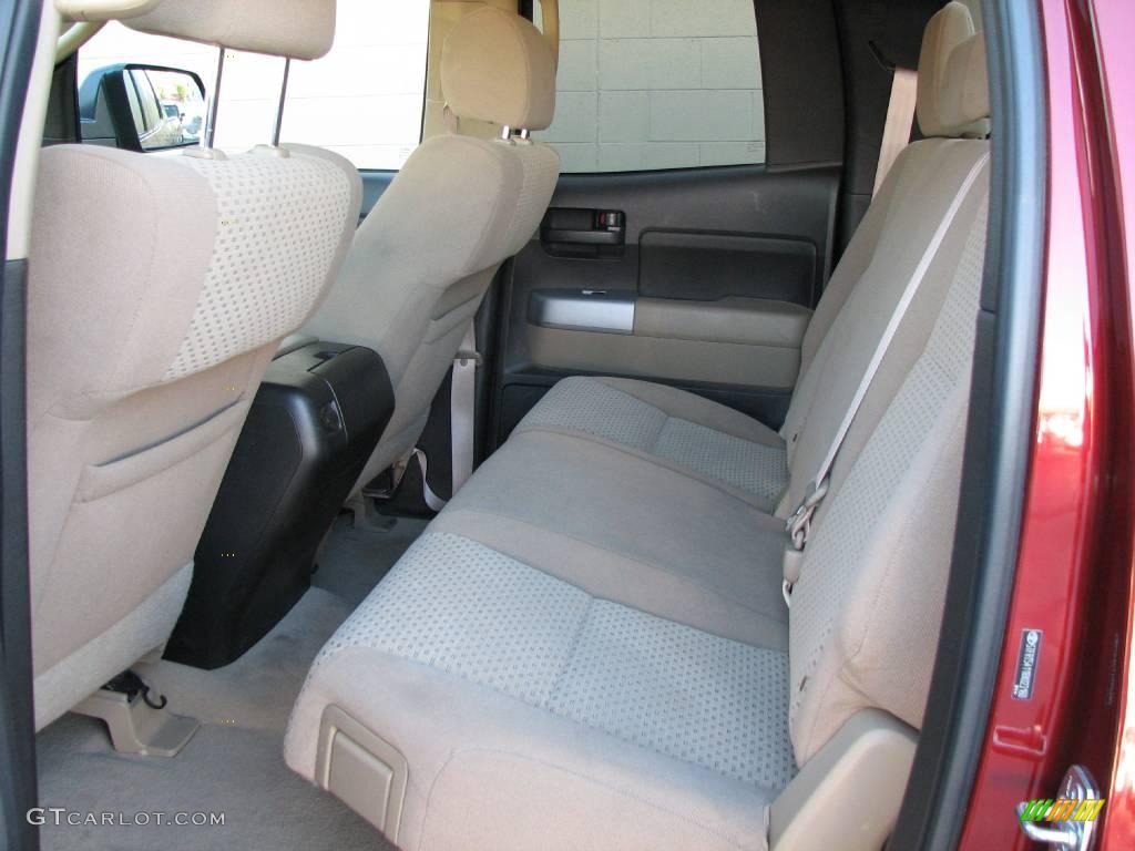 2008 Tundra SR5 Double Cab - Salsa Red Pearl / Beige photo #8