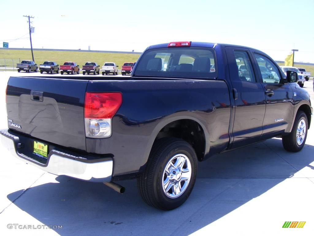 2008 Tundra Double Cab - Nautical Blue Metallic / Black photo #6