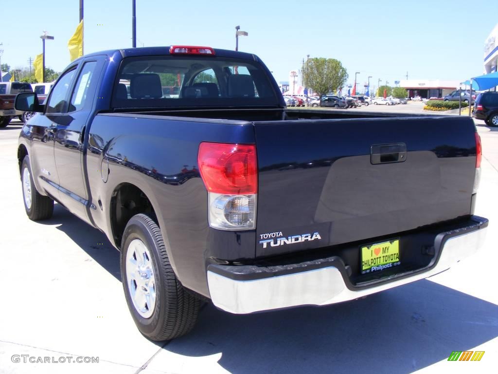 2008 Tundra Double Cab - Nautical Blue Metallic / Black photo #8