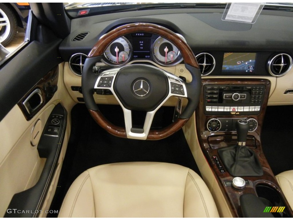 2013 SLK 350 Roadster - Indium Grey Metallic / Sahara Beige photo #6