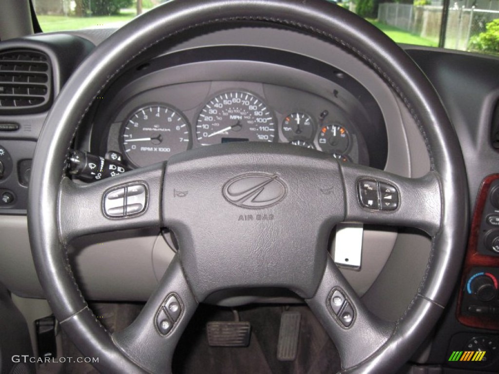 2002 Oldsmobile Bravada AWD Pewter Steering Wheel Photo #69763555