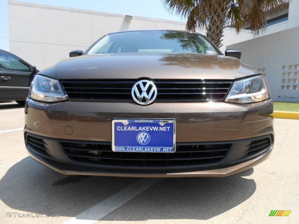 2013 Jetta S Sedan - Toffee Brown Metallic / Latte Macchiato photo #2