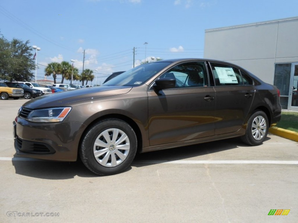 2013 Jetta S Sedan - Toffee Brown Metallic / Latte Macchiato photo #3
