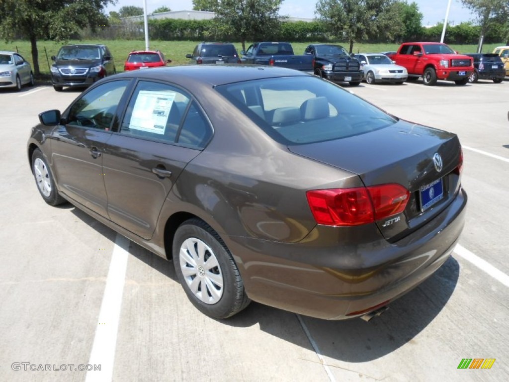 2013 Jetta S Sedan - Toffee Brown Metallic / Latte Macchiato photo #5