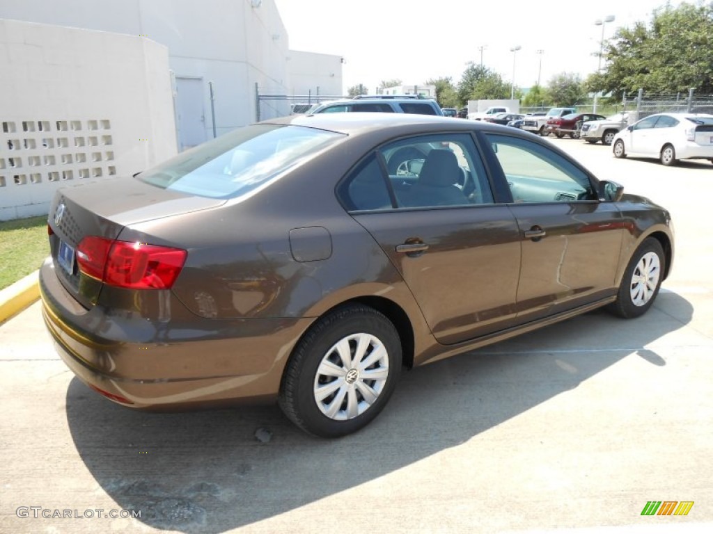 2013 Jetta S Sedan - Toffee Brown Metallic / Latte Macchiato photo #7