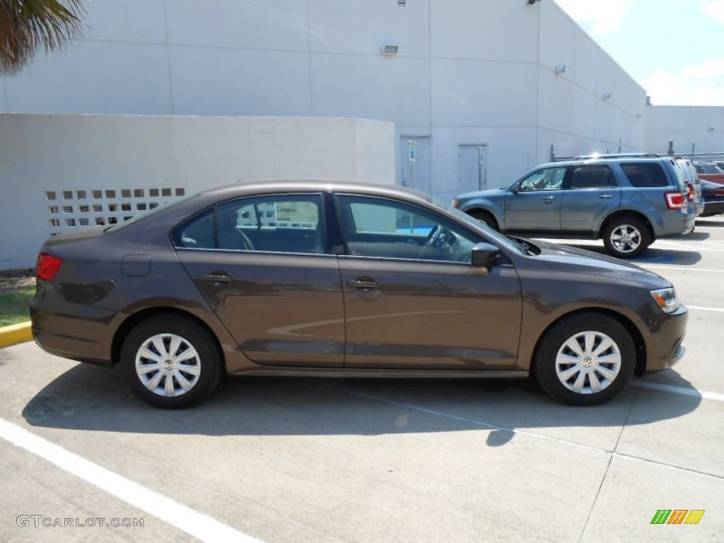 2013 Jetta S Sedan - Toffee Brown Metallic / Latte Macchiato photo #8
