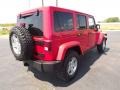 2012 Flame Red Jeep Wrangler Unlimited Rubicon 4x4  photo #5