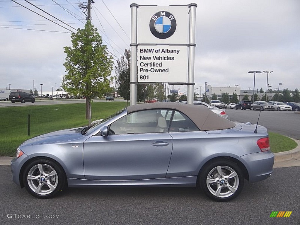 2013 1 Series 128i Convertible - Blue Water Metallic / Oyster photo #1