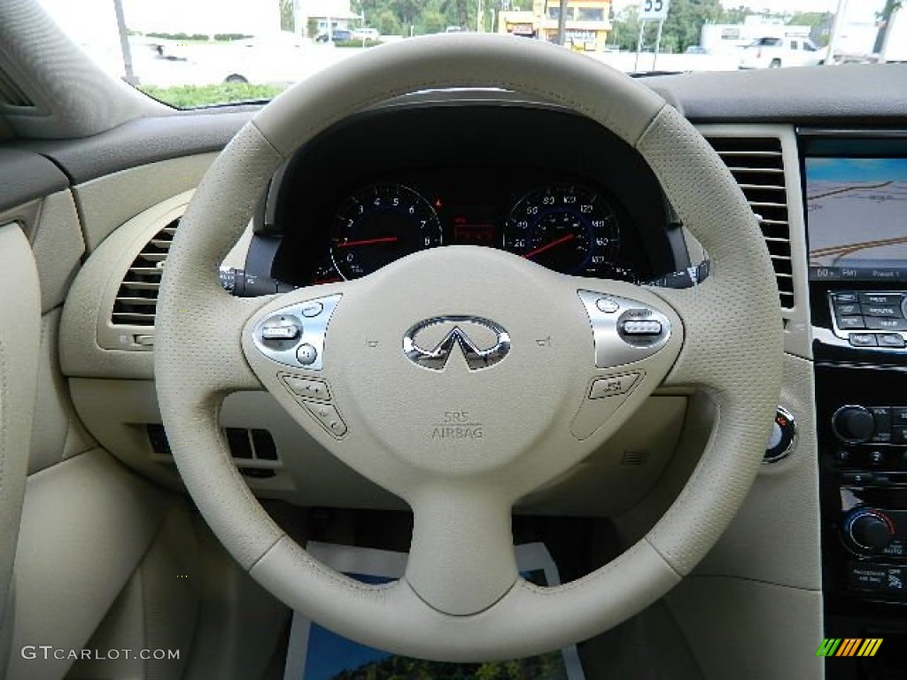 2011 Infiniti FX 35 AWD Wheat Steering Wheel Photo #69769303