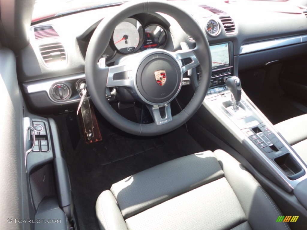 Black Interior 2013 Porsche Boxster S Photo #69771202