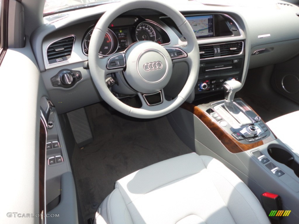 2013 Audi A5 2.0T Cabriolet Titanium Grey/Steel Grey Dashboard Photo #69771742