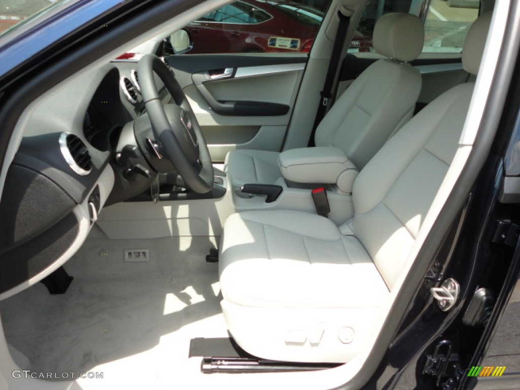 Light Gray Interior 2013 Audi A3 2.0 TFSI Photo #69772188