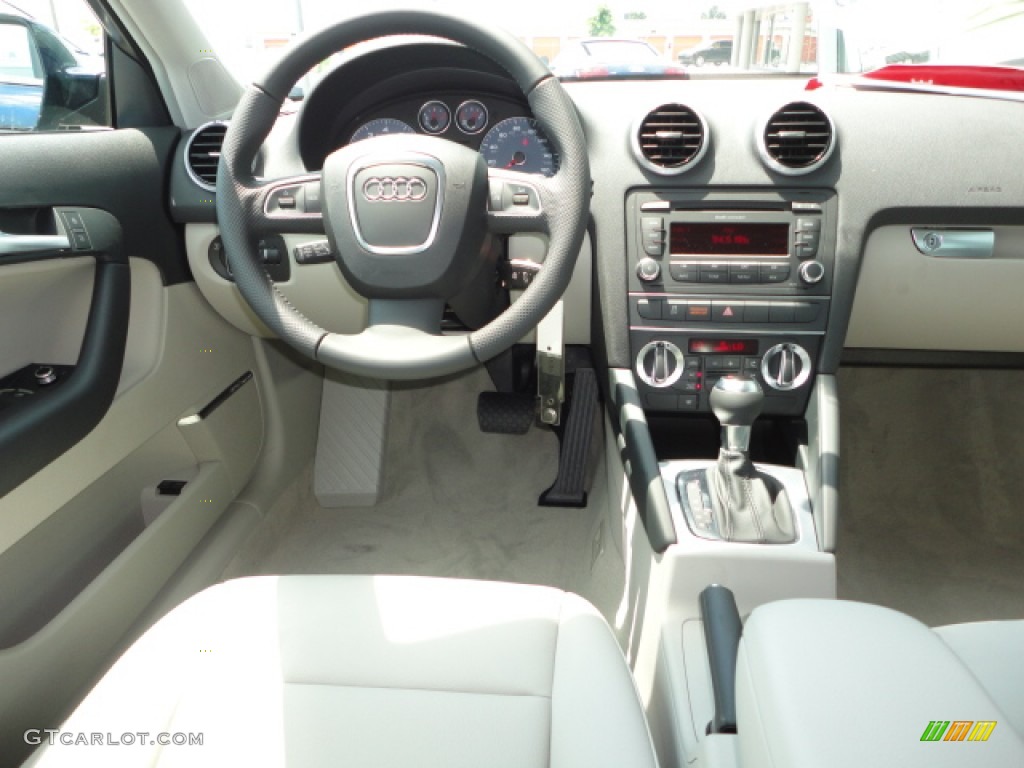2013 Audi A3 2.0 TFSI Light Gray Dashboard Photo #69772210