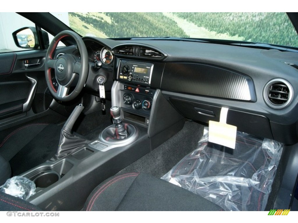 2013 Scion FR-S Sport Coupe Black/Red Accents Dashboard Photo #69772240